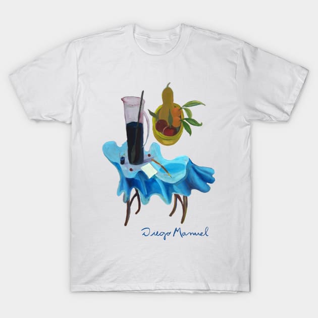 Bowl with fruits that fly T-Shirt by diegomanuel